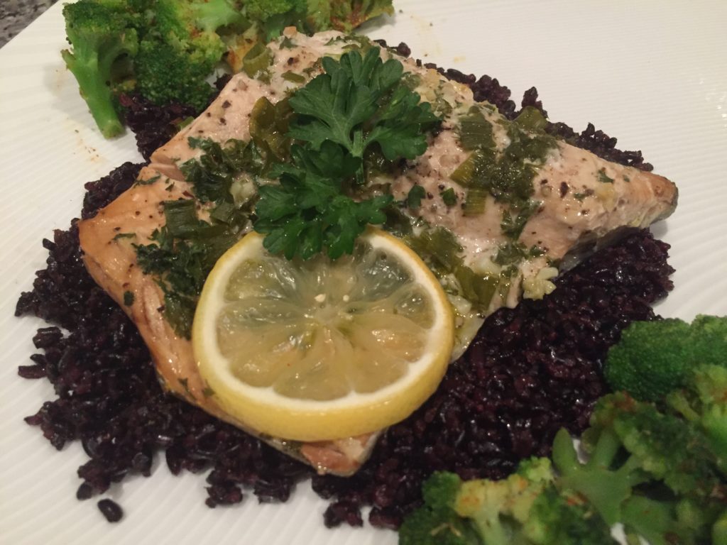 Roasted Lemon Salmon in Parchment Packet – Heather's Holistic Health ...